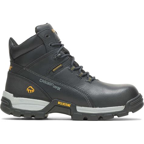 Wolverine Men S Tarmac 6 Comp Toe Wp Work Boot Black W10304