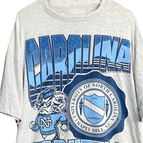 Gildan Shirts Vintage Unc Tar Heels Mascot Logo Tshirt Ncaa Unc Tar