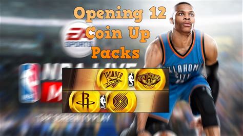 Nba Live Mobile Opening Coin Up Packs Youtube