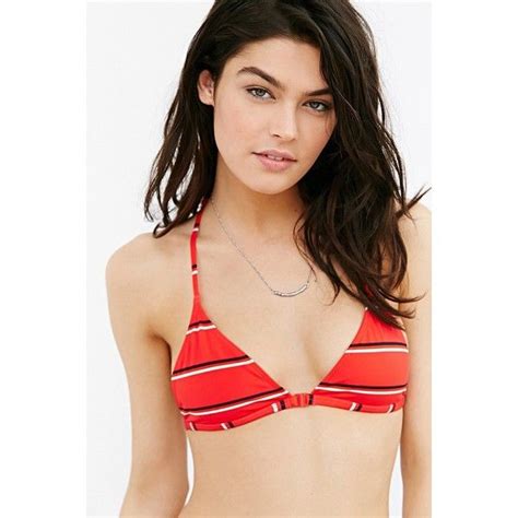 Out From Under Printed Triangle Racerback Bikini Top Racerback Bikini