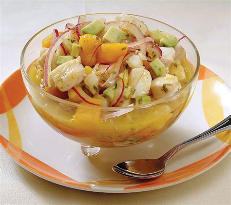 Ceviche Tropical De Corvina Y Mango