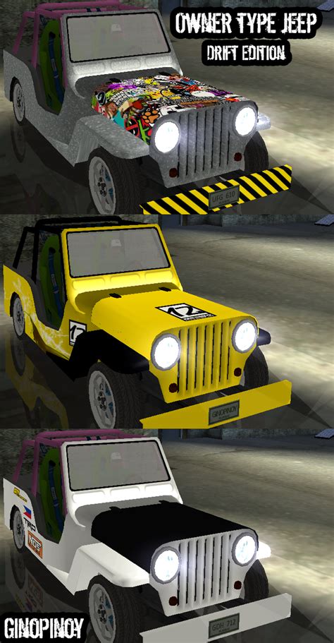 Owner Type Jeep Drift Edition addon - GinoPinoy Mods for Grand Theft ...