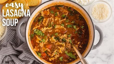 Healthy And Easy Lasagna Soup Recipe A Delicious Twist Laaguada