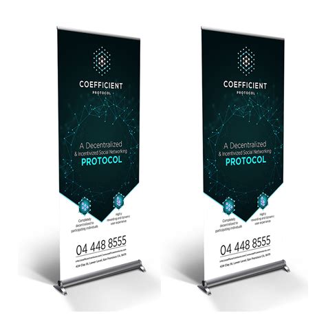 Standard Corporate Roll Up Banner, X Banner, Standee Design, 44% OFF