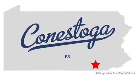 Map of Conestoga, PA, Pennsylvania