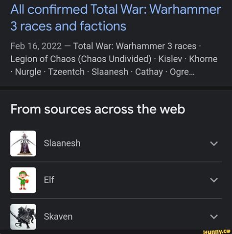 All confirmed Total War: Warhammer 3 races and factions Feb 16, 2022 ...