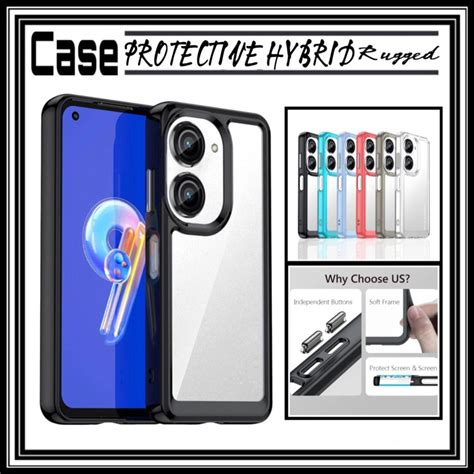 Asus ZENFONE 9 10 CASE RUGGED PROTECTIVE CLEAR ORIGINAL HARD SOFT COVER