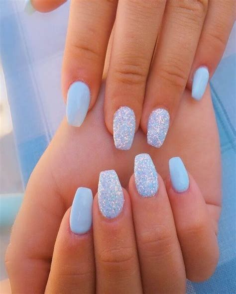 51 Light Blue Prom Nails Looks And Inspirations Polyvore Discover And Shop Trends In Fashion