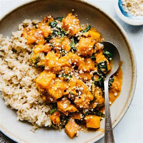 Vegan Butternut Squash Curry With Spinach Healthy Nibbles By Lisa Lin