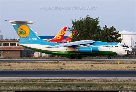 UK 76428 Uzbekistan Airways Ilyushin Il 76TD Photo By ZhiC Li ID