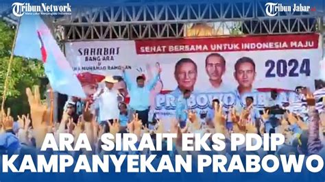 ARA SIRAIT Eks PDIP Giring Massa Ke Kampanye Prabowo Di Majalengka