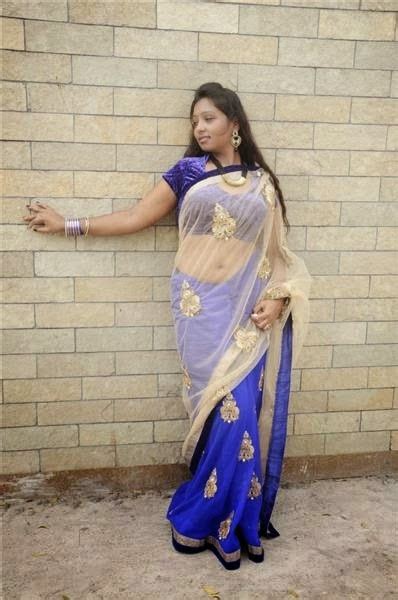 Asha Kumar Hot Navel Show In Transparent Saree Photo Gallery Low Hip
