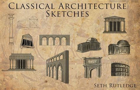 My Journey: Classical architecture sketches