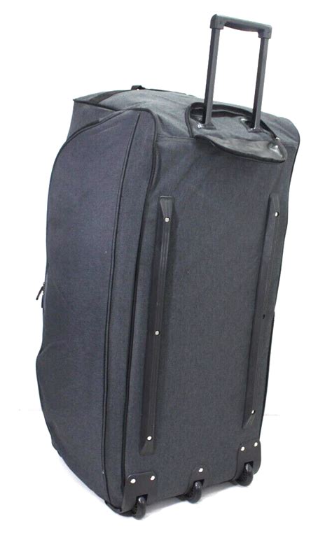 34” Extra Large 154l Travel Luggage Wheeled Trolley Holdall Suitcase Duffel Bag Ebay