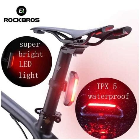 Jual Rockbros Lampu Sepeda Belakang Taillight Led Usb Waterproof