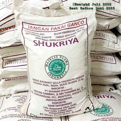 Jual Beras Basmati Shukriya Jabal Nur Asal India Kualitas Paling