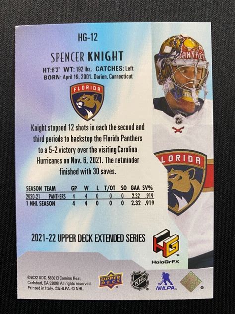 Upper Deck Extended Series Hologrfx Rookies Gold Hg