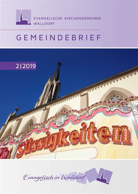 Der Neue Gemeindebrief Ist Da Evangelische Kirchengemeinde Walldorf