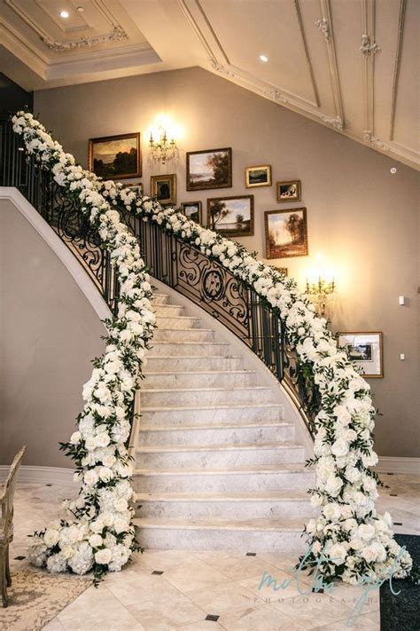 8 Best Ways To Decorate Wedding Stairs Luxury Wedding Decor Wedding