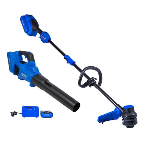 Kobalt 40v Max Cordless Leaf Blower And String Trimmer Kit With 40 Volt Battery And Charger