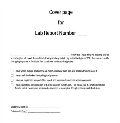 Acs Lab Report Template