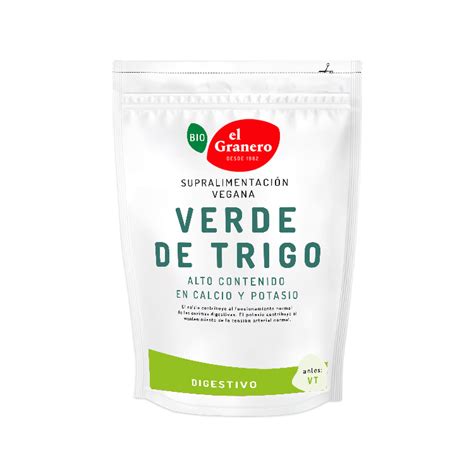 Verde De Trigo Bio El Granero Integral 200g En Biosano