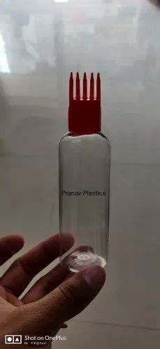 PET Screw Cap Hair Oil Applicator Bottle With Comb 100ml At Rs 8 Piece