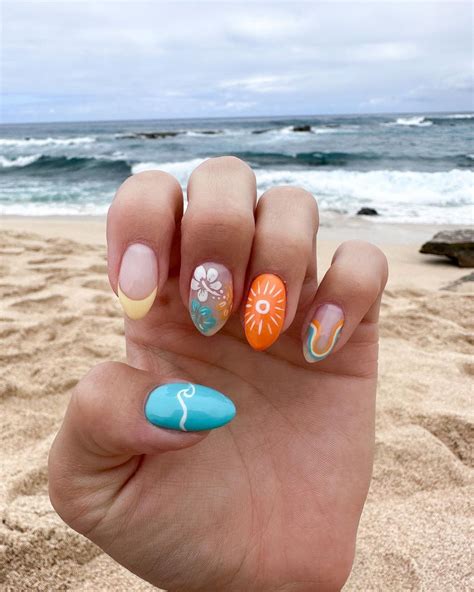 20 Awesome Summer Beach Nails To Inspire You Nail Colors Beachy