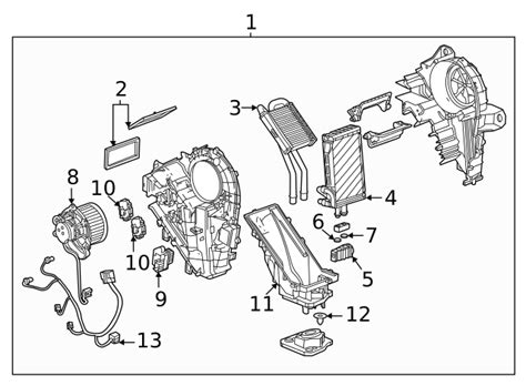 Heater And Air Conditioning Evaporator And Blower Lower Case