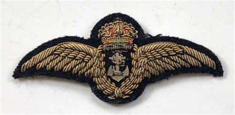 Ww Period Fleet Air Arm Bullion Pilots Wings