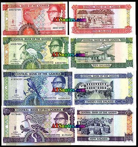 Gambia banknotes - Gambia paper money catalog and Gabian currency history