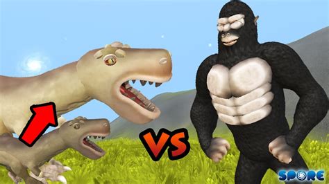 T Rex Vs Kong 2017 Dino Vs Titan S2e8 Spore Youtube