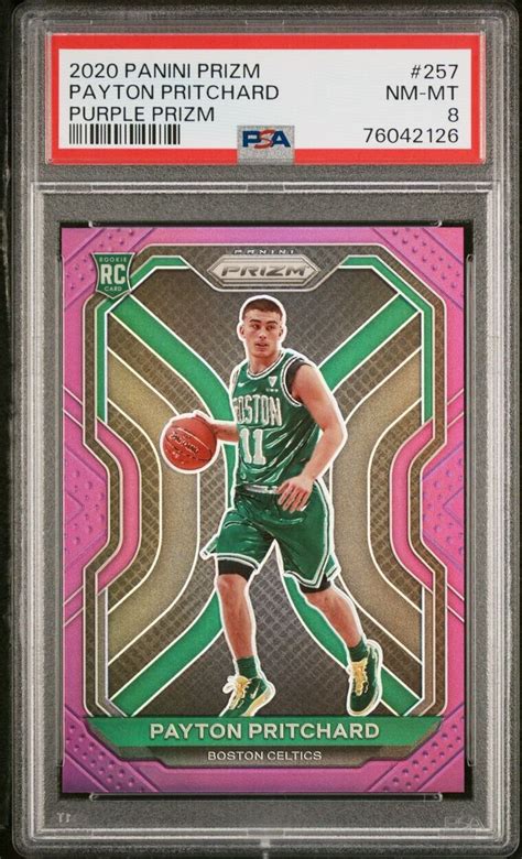 Payton Pritchard Panini Prizm Purple Rookie Rc Jsy