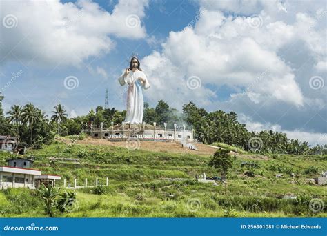 Calbiga Samar Philippines Divine Mercy Statue Of Jesus Christ A