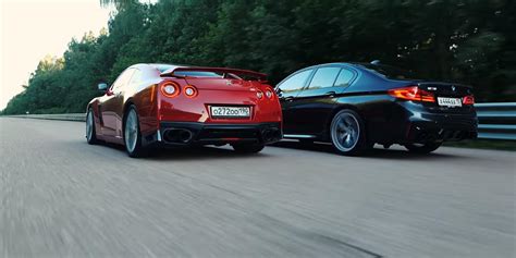 Video Ps Bmw M F Vs Ps Nissan Gt R R