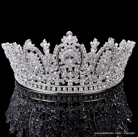 Braut Krone Tiara Diadem Prinzessin Krone Brauttiara Micaela Silber