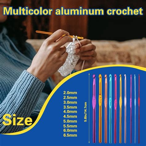 Imzay Pcs Crochet Kit Crochet Hooks Yarn Set With Crochet Hooks