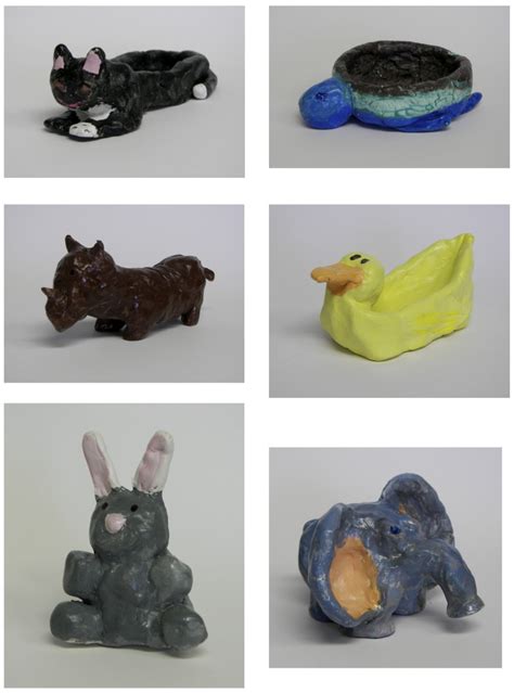 The Rolling Artroom: clay animals 4th-6th grade