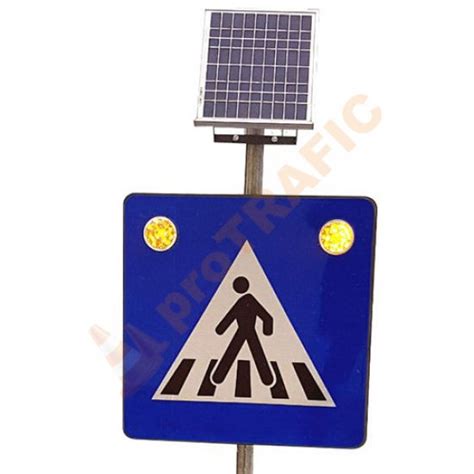 Indicator Cu Led Trecere De Pietoni I Panou Fotovoltaic Protrafic