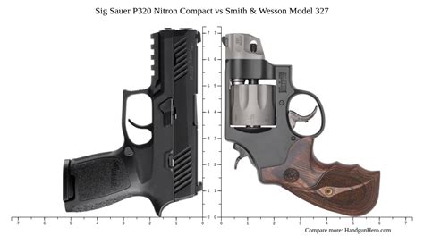 Sig Sauer P320 Nitron Compact Vs Smith And Wesson Model 327 Size Comparison Handgun Hero