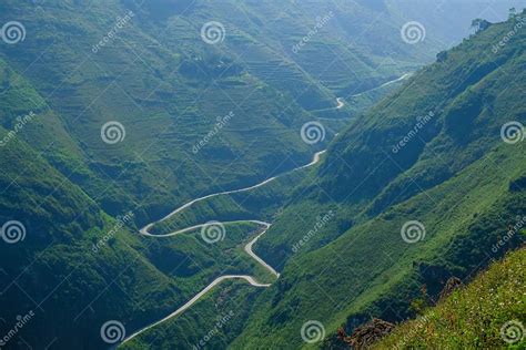 Winding Roads Through Valleys And Karst Mountain Scenery In The North