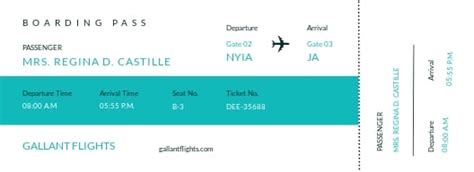 20 Free Airline Ticket Templates Customize And Download