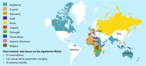 Mapa De Los Imperios Coloniales