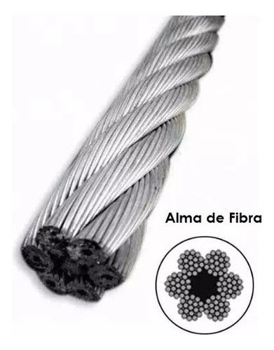 Piola Cable De Acero Galvanizado Mm Rollo Metros Cuotas Sin Inter S