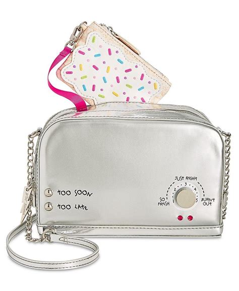 Betsey Johnson Kitsch A Toast To You Crossbody With Pop Tart Bj79100a