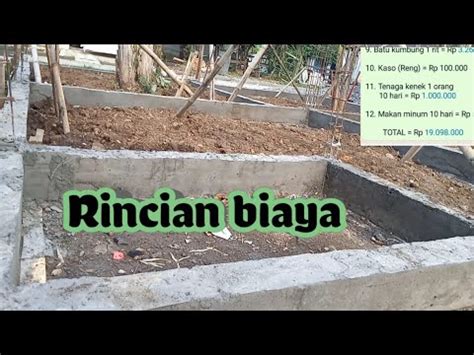 Rincian Biaya Pondasi Rumah 7x12 YouTube