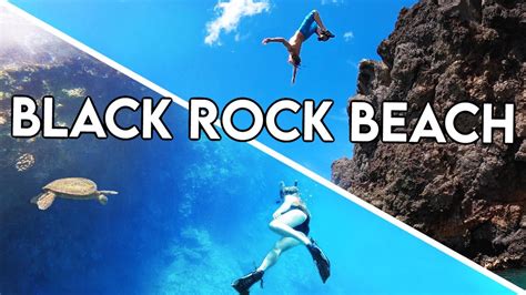 Cliff Jumping And Snorkeling Black Rock Beach Maui Snorkeling Spots