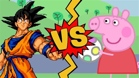 M U G E N Battles Goku Vs Peppa Pig Dragon Ball Z Vs Peppa Pig