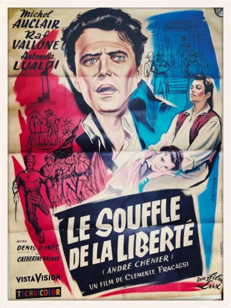 AFFICHE ORIGINALE ENTOILÉE du film SOUFFLE DE LA LIBERTE LE 120x160