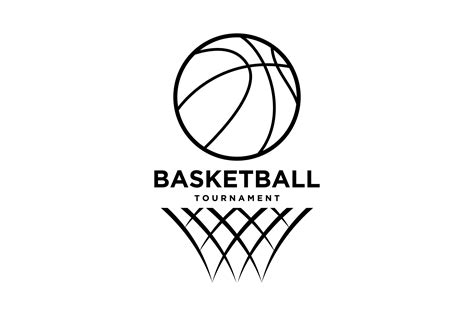 Black And White Logo Basketball 19 Graphic By Djanistudio · Creative